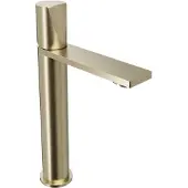 Blaufoss Eris EcoStart verhoogde wastafelkraan Brushed Champagne Gold
