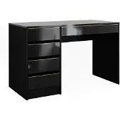 Vicco Sherry Bureau – 55 x 120 cm met laden Zwart hoogglans