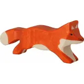 Gollnest & Kiesel Bosdieren - Vos Lopend - 16X2X7Cm - Houten Figuur - Handgemaakt