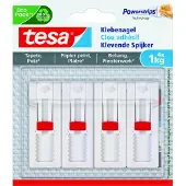TESA verstelbare nagel behang & pleisterwerk zelfklevend verwijderbaar – verpakking 4x 1kg nagels