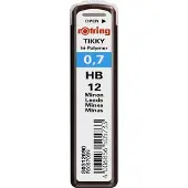 Rotring Etui de mines pour porte-mines retractable Tikky, 0,7 mm, graduation: HB