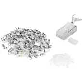 Digitus AK-219604-100 modulaire stekker voor ronde kabel, CAT 6A, afgeschermd - 100 stuks. AK-219604-100 RJ45, stekker Aantal polen (sensoren) 8P8C