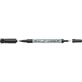 Pilot Cd marker PILOT twin F en EF 0.7mm en 0.4mm zwart | 12 stuks