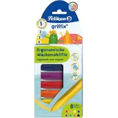 Pelikan griffix waskrijt, 8 kleuren