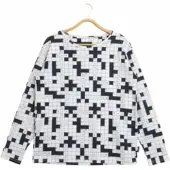 Snurk Long Sleeve Shirt Women Crossword-XL