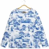 Snurk Long Sleeve Shirt Women Toile De Modern Joy-XXL