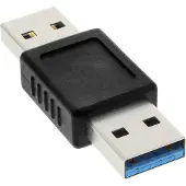 InLine - Adaptateur USB - USB type A (M) pour USB type A (M) - USB 3.0 - bleu