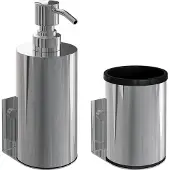Brauer Chrome Edition zeepdispenser en beker chroom