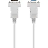 Pro D-SUB 9-pins verlengingskabel, stekker/poort, serieel 1:1, D-SUB/RS-232 > D-SUB/RS-232 (2 m)