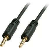Lindy 35640 Jackplug Audio Aansluitkabel [1x Jackplug male 3,5 mm - 1x Jackplug male 3,5 mm] 25.00 cm Zwart
