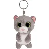 NICI Glubschis Glubschis Pluchen Sleutelhanger Kat Grijs Felinja, 9cm