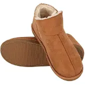 Apollo Dames pantoffels suede cognac
