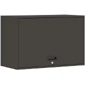 vidaXL Zwart 80 x 33 x 35 cm Poedergecoat staal