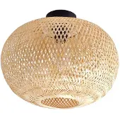 LINDBY Plafondlamp , Kessia, dimbare, Hout, Eetkamer, Bamboe, Landhuis / Rustiek