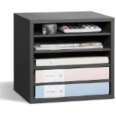 Vevor Literatuur Organizer Documentenbak met 5 compartimenten en verstelbare planken
