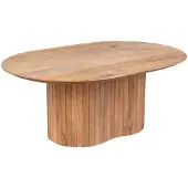 Giga Meubel Salontafel Ava Ovaal Naturel 90cm