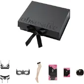 Obsessive Wonderia - lingerie cadeau box - 6-delig (zwart)