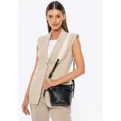 WITTCHEN Dames Kleine Bucket Bag Gemaakt van Eco-leer Zwart