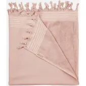 Walra Hamamdoek Remade Cotton Poeder Roze, 90x180 cm - Duurzaam en Zacht