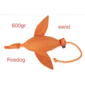 Firedog eend dummy 600 gr kaki/oranje