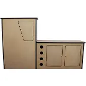 MonsterShop Camper Keuken Kast MDF - Linkerkant