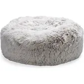Beeztees Siba - Orthopedische Donut Hondenmand - Fluffy hondenmand - Kattenmand - Beige - 50x50x20 cm