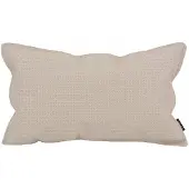 NOVÉE Sierkussen embossed beige | 30 x 50 cm | pu leder