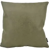 NOVÉE Dallas leather green | 45 x 45 cm | kussenhoes | leder/polyester