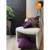 NOVÉE Velvet cross paars | 45 x 45 cm | kussenhoes | velvet/polyester