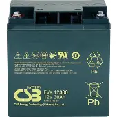 CSB EVX 12300 Loodaccu 12 V 30 Ah Loodvlies (AGM) (b x h x d) 166 x 175 x 125 mm M5-schroefaansluiting Cyclusbestendig, Onderhoudsvrij, Geringe