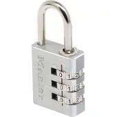 Masterlock 7630EURD - Hangslot - Cijferslot 3 cijfers - Aluminium 30 mm - Zilver