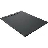 Balmani Andes Evolution douchebak 120 x 90 cm composietmarmer Mat Zwart