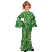 Coppens Glittercatsuit Kind groen | Maat 176