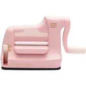 Vaessen creative Cut Easy Mini - Stans- en Embossingmachine - Roze - 7,5 cm – Incl. Snijmallen en Embossing Folder