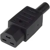 Bachmann Apparaten stroom connector IEC320 C21 16A/250VAC, zwart