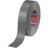 TESA Weefseltape | grijs | lengte 50 m | breedte 38 mm wiel | 4 stuks - 04651-00537-00 04651-00537-00