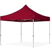 TOOLPORT 3x3 m Easy up partytent, PROFESSIONAL alu 40mm, rood
