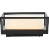 Arcchio LED-wandlamp buiten Ismera, zwart, Glas, Modern, LED wandlamp buiten