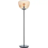 Brilliant Kaizen - Vloerlamp - Glas - 1xE27 Max 40W - Amber/zwart