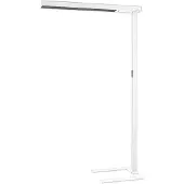Arcchio Vloerlamp Susi, dimbaar, wit / opaal, Werkkamer / Kantoor, Aluminium, Modern