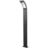 LUCANDE LED tuinpadverlichting Juvia, 100 cm, bewegingsmelder, IP54 Juvia, zwart, Aluminium, Modern