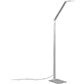 LUCANDE Vloerlampe , Resi, dimbare, Metallic, Werkkamer / Kantoor, Aluminium, Modern
