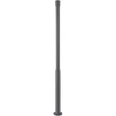 LUCANDE Dovino LED lantaarnpaal, 150 cm, zwart, Aluminium, Modern
