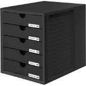 HAN Systembox 1450-13 Ladebox Zwart DIN A4, DIN C4 Aantal lades: 5