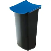 HAN inzetbakje voor afvalbak - MONDO - 3 liter - zwart/blauw - met deksel - HA-1843-14