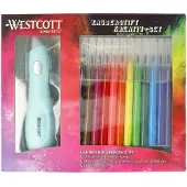 Westcott airbrush - set inclusief 12 stiften en 36 sjablonen - AC-E16800