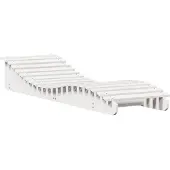 vidaXL Ligbed 205x60x31,5 cm massief grenenhout wit