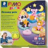 Fimo kids 8034 - ovenhardende boetseerklei - Form&Play set "Dreamy Pets"