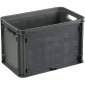 Sunware - Square gesloten krat 26L antraciet - 40,6 x 25,6 x 26,1 cm