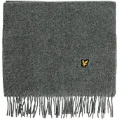 Lyle & Scott Sjaal donkergeel / grijs